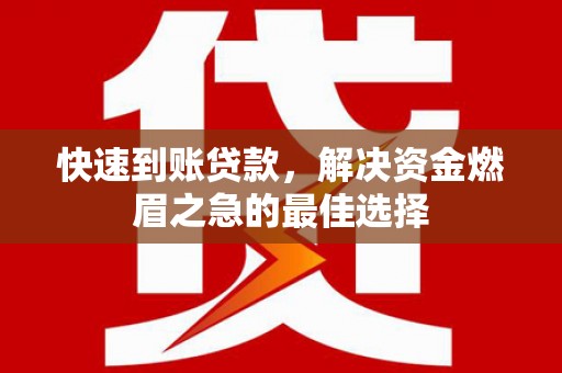 徐水快速到账贷款，解决资金燃眉之急的最佳选择