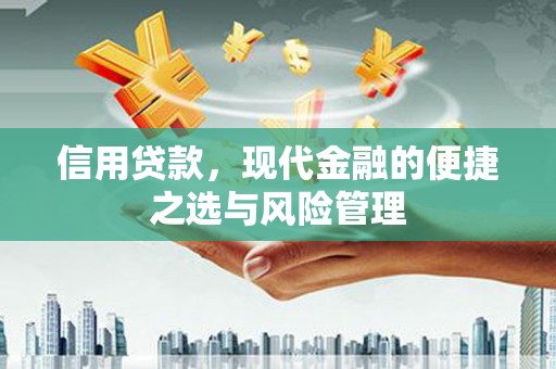 徐水信用贷款，现代金融的便捷之选与风险管理