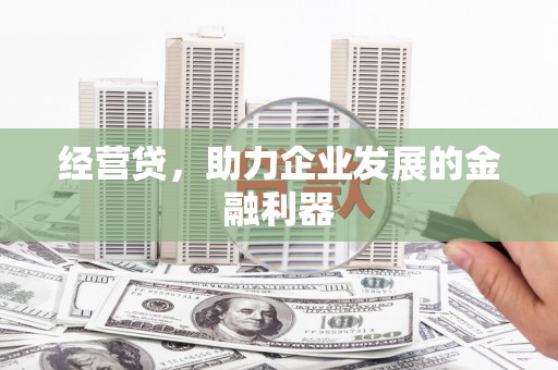 徐水经营贷，助力企业发展的金融利器