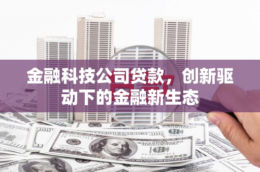 徐水金融科技公司贷款，创新驱动下的金融新生态