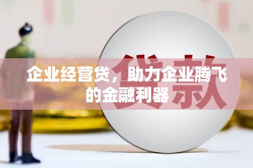 徐水企业经营贷，助力企业腾飞的金融利器