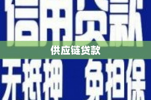徐水供应链贷款