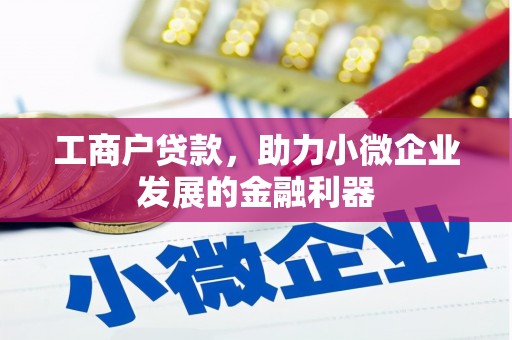 徐水工商户贷款，助力小微企业发展的金融利器