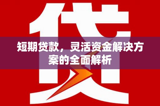 徐水短期贷款，灵活资金解决方案的全面解析