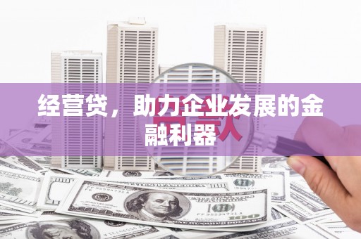 徐水经营贷，助力企业发展的金融利器