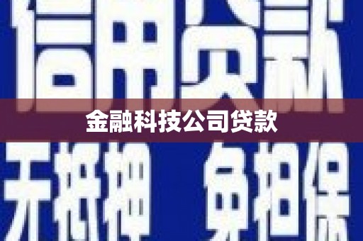 徐水金融科技公司贷款