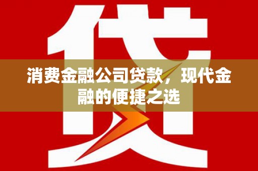 徐水消费金融公司贷款，现代金融的便捷之选