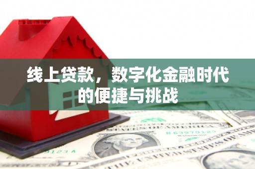 徐水线上贷款，数字化金融时代的便捷与挑战