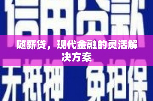 徐水随薪贷，现代金融的灵活解决方案