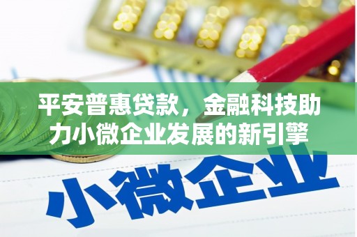 徐水平安普惠贷款，金融科技助力小微企业发展的新引擎