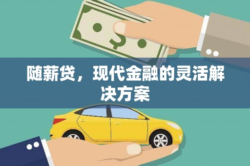 徐水随薪贷，现代金融的灵活解决方案