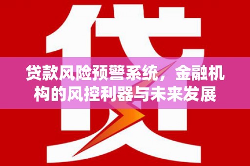 徐水贷款风险预警系统，金融机构的风控利器与未来发展