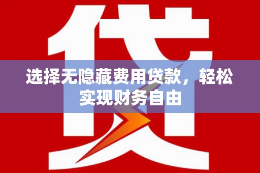 徐水选择无隐藏费用贷款，轻松实现财务自由