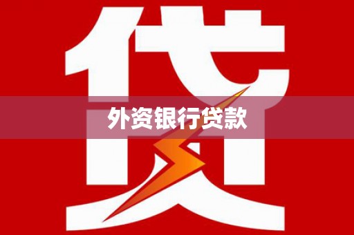徐水外资银行贷款