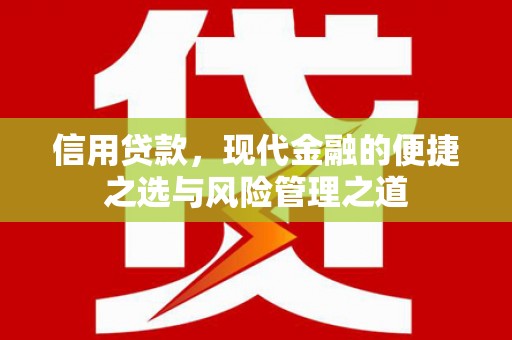 徐水信用贷款，现代金融的便捷之选与风险管理之道
