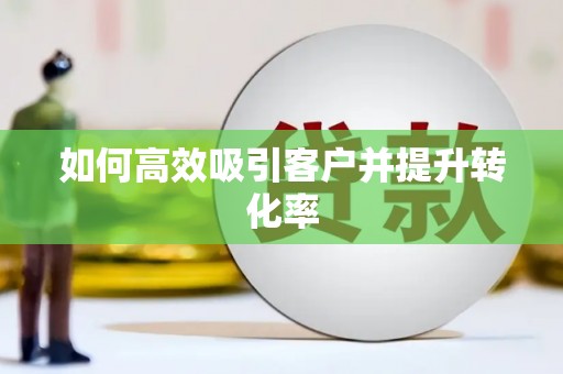 徐水如何高效吸引客户并提升转化率