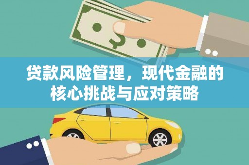 徐水贷款风险管理，现代金融的核心挑战与应对策略