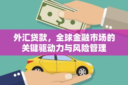 徐水外汇贷款，全球金融市场的关键驱动力与风险管理