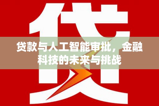 徐水贷款与人工智能审批，金融科技的未来与挑战