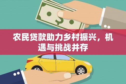 徐水农民贷款助力乡村振兴，机遇与挑战并存
