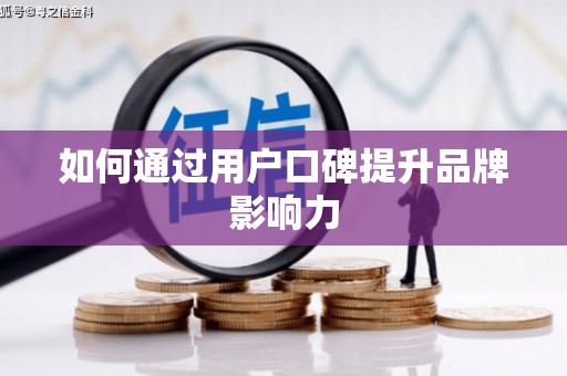 徐水如何通过用户口碑提升品牌影响力