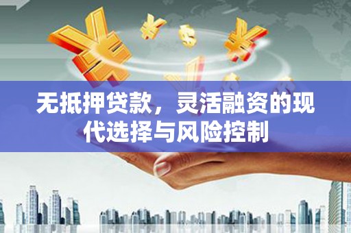 徐水无抵押贷款，灵活融资的现代选择与风险控制