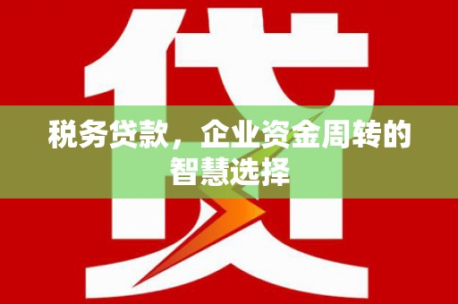 徐水税务贷款，企业资金周转的智慧选择