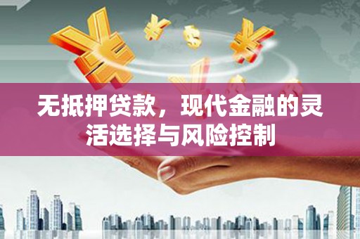 徐水无抵押贷款，现代金融的灵活选择与风险控制