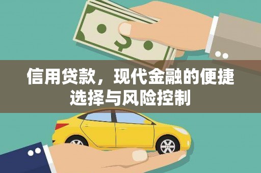 徐水信用贷款，现代金融的便捷选择与风险控制