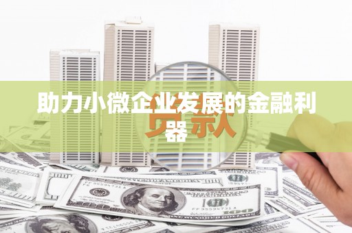 徐水助力小微企业发展的金融利器