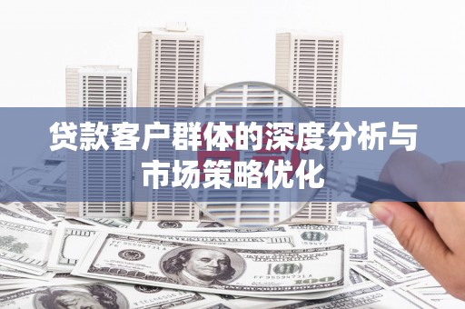 徐水贷款客户群体的深度分析与市场策略优化