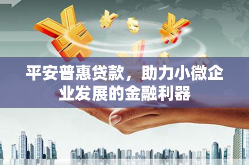 徐水平安普惠贷款，助力小微企业发展的金融利器