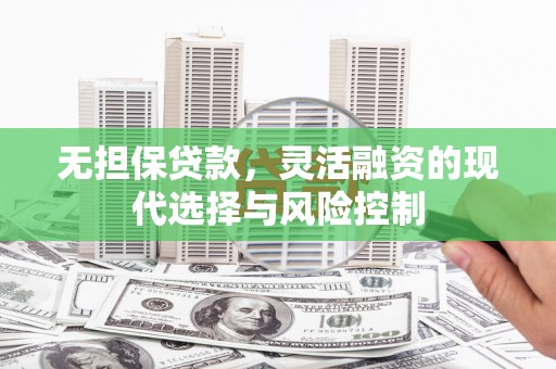 徐水无担保贷款，灵活融资的现代选择与风险控制