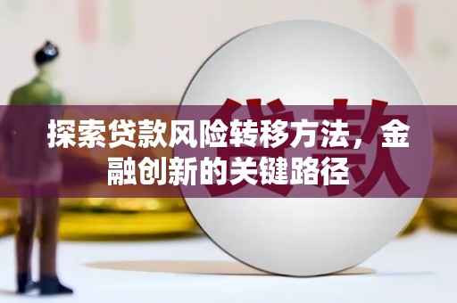 徐水探索贷款风险转移方法，金融创新的关键路径