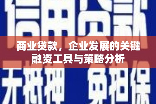 徐水商业贷款，企业发展的关键融资工具与策略分析