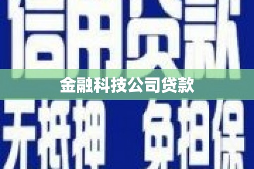 徐水金融科技公司贷款