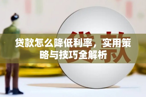 徐水贷款怎么降低利率，实用策略与技巧全解析