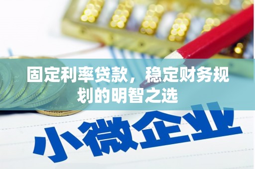 徐水固定利率贷款，稳定财务规划的明智之选