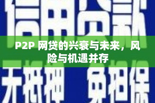 徐水P2P 网贷的兴衰与未来，风险与机遇并存