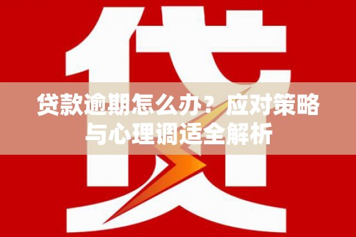 徐水贷款逾期怎么办？应对策略与心理调适全解析