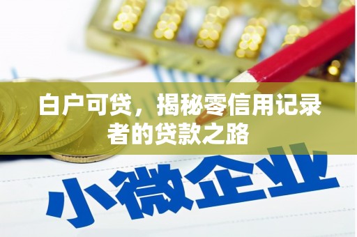 徐水白户可贷，揭秘零信用记录者的贷款之路