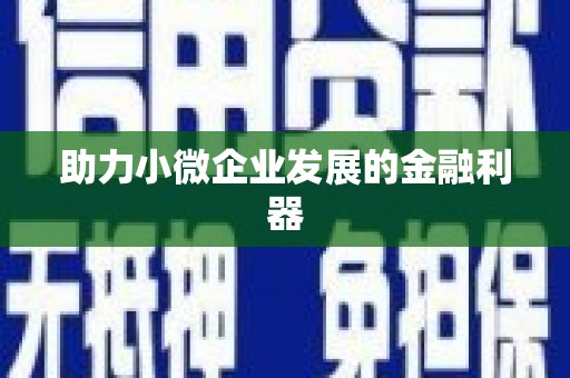 徐水助力小微企业发展的金融利器
