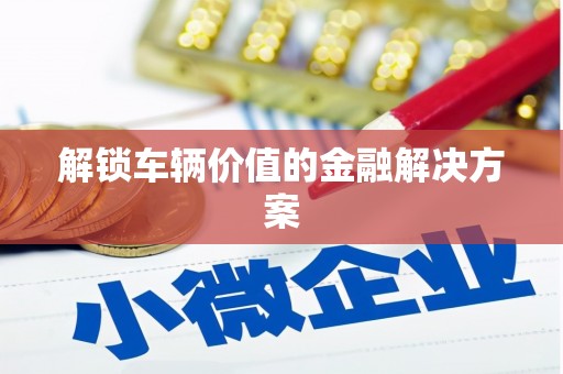 徐水解锁车辆价值的金融解决方案