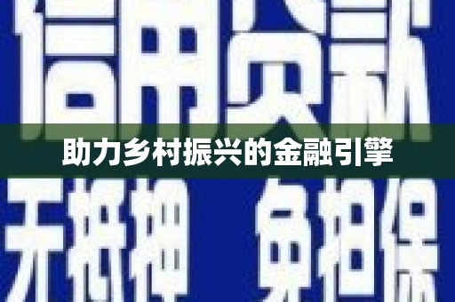 徐水助力乡村振兴的金融引擎