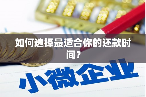 徐水如何选择最适合你的还款时间？