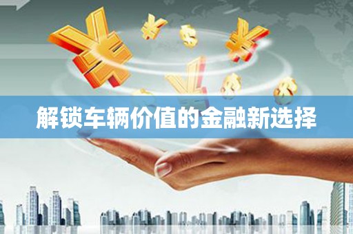 徐水解锁车辆价值的金融新选择