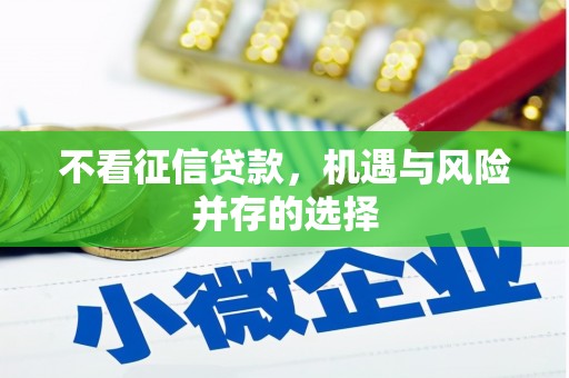 徐水不看征信贷款，机遇与风险并存的选择