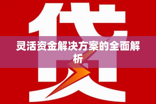 徐水灵活资金解决方案的全面解析