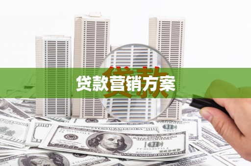 徐水贷款营销方案
